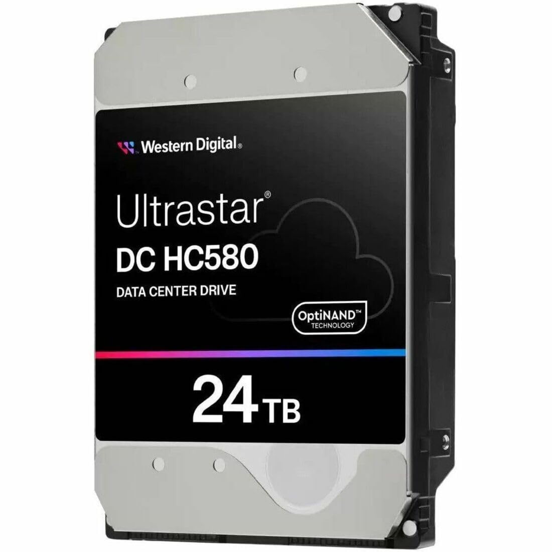 WD Ultrastar DC HC580 WUH722424ALE6L4 - Hard Drive - 24TB - Internal - 3.5" (8.9cm) - SATA 6Gb/s - 7200 RPM - Buffer: 512MB, 0F62796