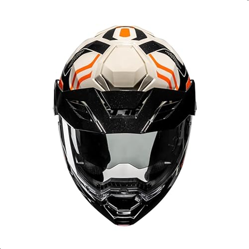 Miniatura 4 de Casco de motocicleta modular HJC i80 Velly con protector facial HJ-44 Pin-lock, aprobado por DOT (MC7, Grande)