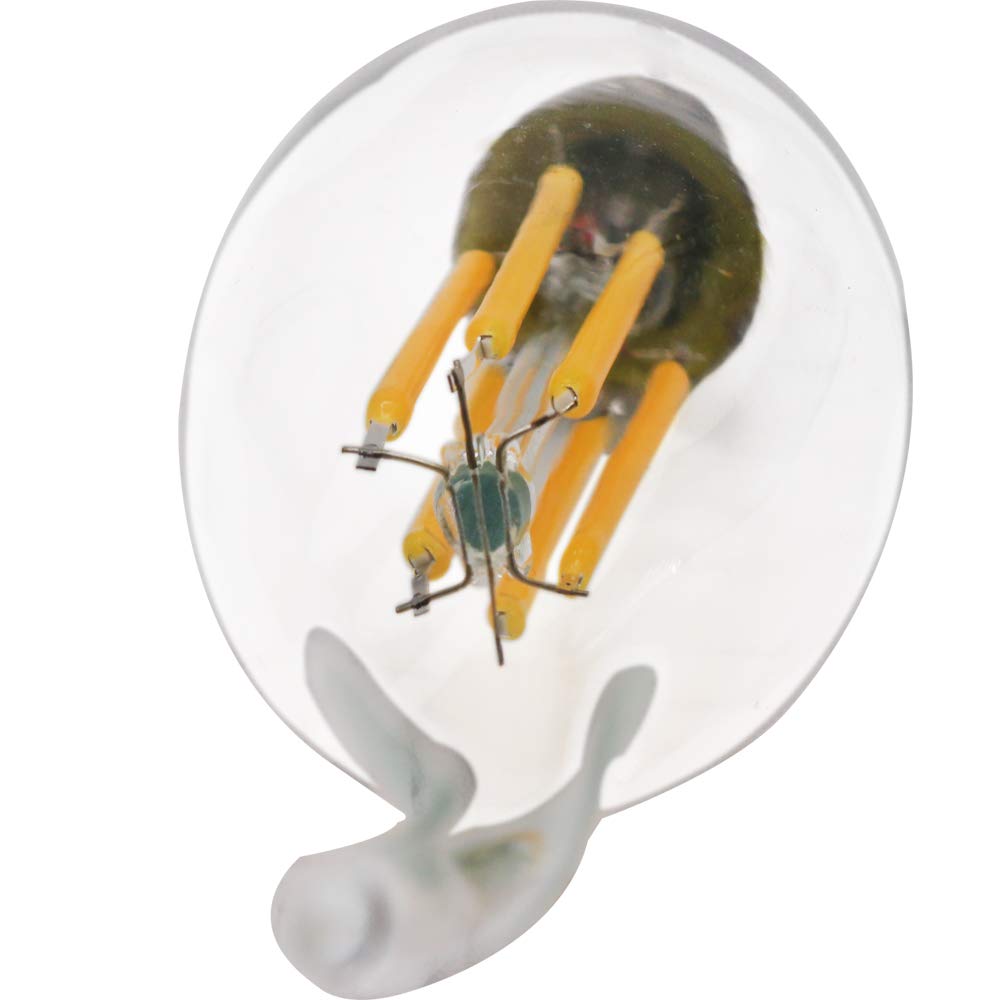 Ampoule LED rétro E14 20 x 6 W, Ampoule à tête Spirale E14, Ampoule brossée, Convient pour Le Montage de l'ampoule dans l'applique Murale Lustre.