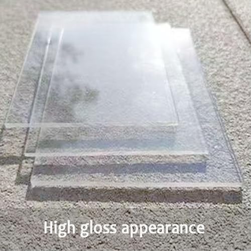 1.5mm Polycarbonate Roofing Panel - Durable, Transparent Eaves Extension, Awning Shade, Rooftop Terrace Cover, Greenhouse Protection from Sun & Rain - 5.1 ft Length