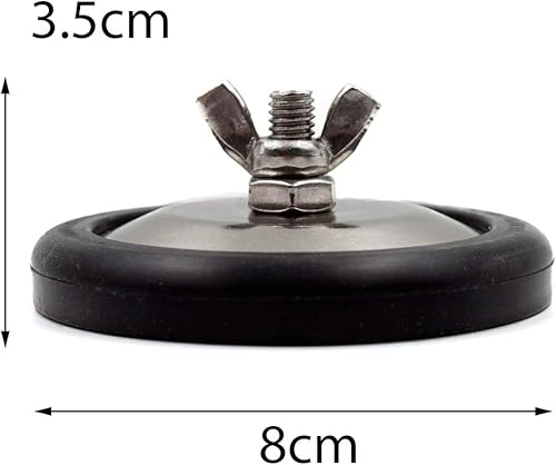 Miniatura 6 de WFPOWER Paquete de 4 letreros de advertencia con imán base, soporte universal para bandera, almohadilla de goma y tuerca de ala, soporte magnético