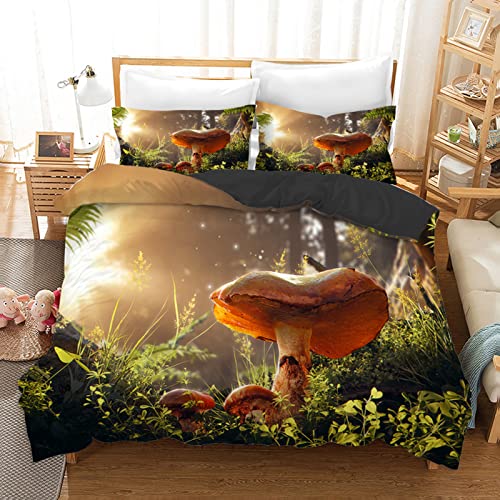 Housse de couette jungle verte 140x200 parure de lit microfibre ado - 2