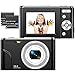 Produktbild ZORNIK 1080P Digitalkamera, Kompaktkamera, 2,4 Zoll, LCD, wiederaufladbar, HD, 36 Megapixel, 16-facher Digitalzoom für Erwachsene/Senioren/Kinder (Schwarz - 1080P)
