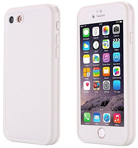 iPhone 6S Waterproof Case, Super Slim Thin Light [360 All Round Protective] Full-Sealed IPX-6 Waterproof Shockproof Dust/Snow Proof Case Cover for iPhone 6 / 6S 4.7 inch(White)