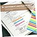 Holibanna 10pcs Reading Strips Sticky Index Tabs Highlighting Markers for Book Annotation and Note Indexing for Students and Dyslexia Support