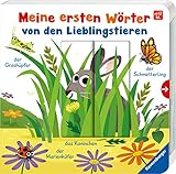  Meine ersten Wörter von den Lieblingstieren - Sprechen lernen mit großen Schiebern und Sachwissen für Kinder ab 12 Monaten