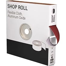 VSM 2" x 50yd 150, 60 Grit Medium Aluminum Oxide Sanding Shop Roll, F-Weight Cotton Cloth Backed Sandpaper Roll for Hand Finishing, Woodworking, Metal Working, Polishing