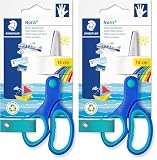 Staedtler Noris Club 965 14LNBK - Tijeras para niños zurdos de 14 centímetros. (Paquete de 2)