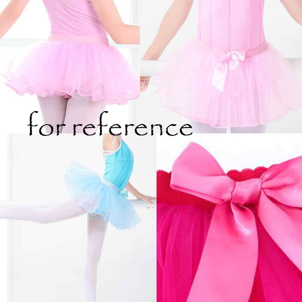 Panda Legends Cute Bowknot Purple Ballet Bubble Tutu Skirt for Girls Dance Dress Up Costumes, 25cm
