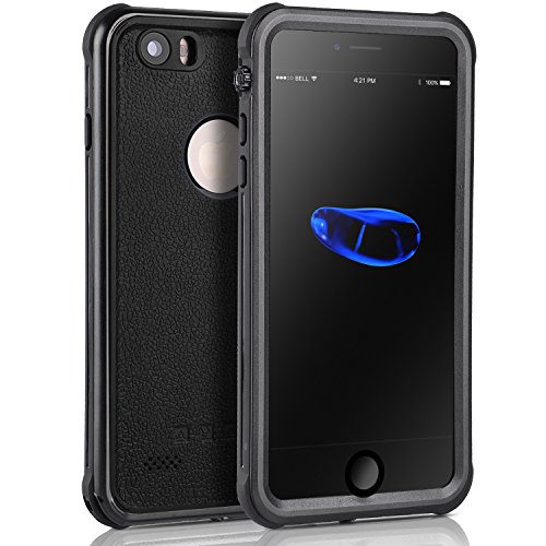 iPhone 6/6s Waterproof Case, Outdoors IP68 Certified Full Sealed Protective Cover, Clear Sound Waterproof Shockproof Dirtproof Snowproof Case with Fingerprint Touch for Apple iPhone 6/6s