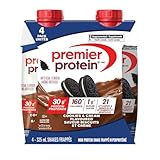 Premier Protein Shake, Cookies & Cream, 30g Protein, No Added Sugar, 24 Vitamins & Minerals to Support Immune Health, 11 fl oz, 4 Pack