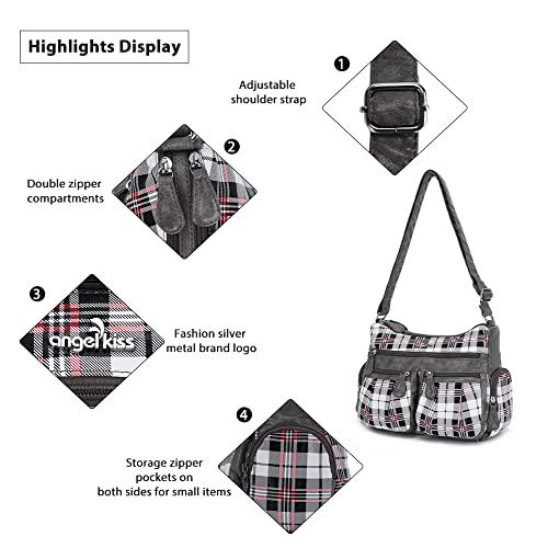 Image of Angel Kiss Crossbody Bags for Women, Ladies Shoulder Handbags and Purses Medium Faux Leather Pocketbooks | Ladies