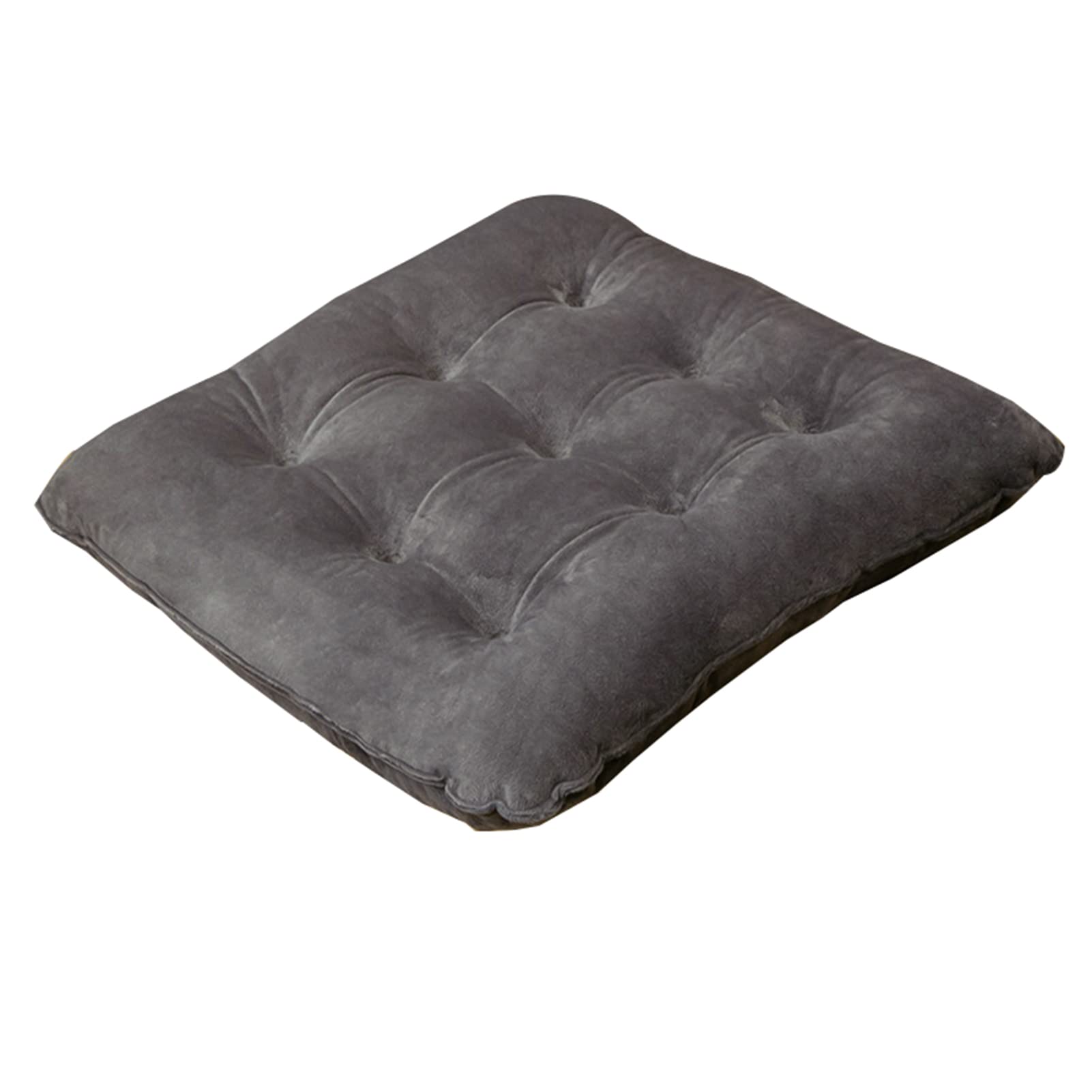 Cojín De Asiento De Silla De Oficina, Almohada para Espalda, Cojín De Asiento De Coche De Felpa, Cojín Decorativo para Sofás, 17.7 X 17.7 Pulgadas,Square Gray