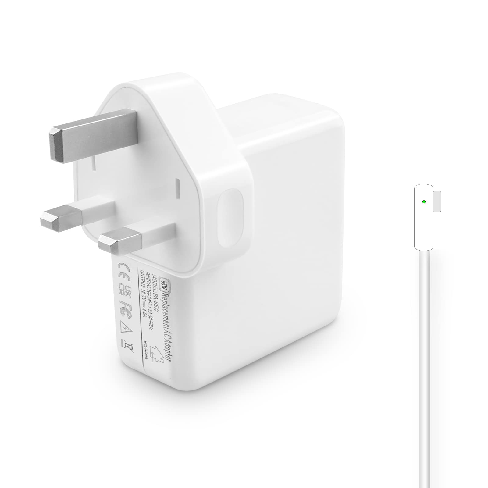 YETEE Replacement Mac Pro Charger 85W, Compatible With 85W Power Adapter Mags Safe 1 Magnetic L-TipWith Mac Book Air Charger 13/15/17 Inches Mid 2009 2010 2011 Mid 2012 Models A1290 A1278 A1330 A1344