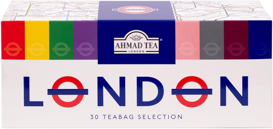 Ahmad Tea London Gifts | London Underground TFL Selection Packs | Gift | London & English Souvenirs | 30 Teabag Sachets | 3 Flavours