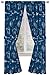Jay Franco Star Wars Vehicle Schematics 84" inch Drapes/Curtains, Blue