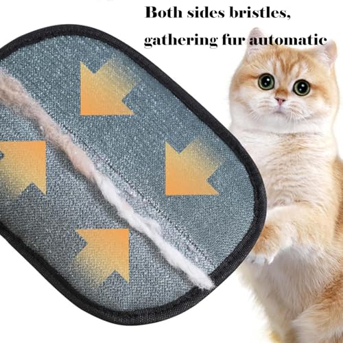 Image of Reusable Pet Hair Removal Gloves, Electrostatic Hair Remover, Efficient Grooming Gloves for Pet Hair, Dog and Cat Fur Electrostatic Gloves for Couch, Clothes, Carpet, Bed Sheet
