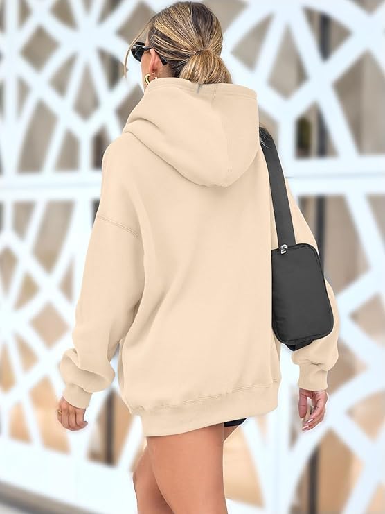 Womens Fall Winter Oversized Hoodies Fleece Sweatshirts Funny Halloween Graphic Long Sleeve Sweaters Pullover with Pocket - Image 2