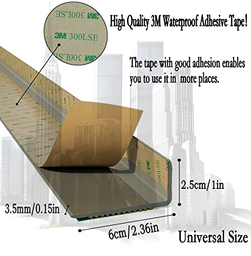 Stair Edge Protector Step Edge Trim Rubber Strips, Anti-Skid And Anti-Collision, Protect Your Family, Width 2.36In, 8 Colors, 109 Sizes #TOP2