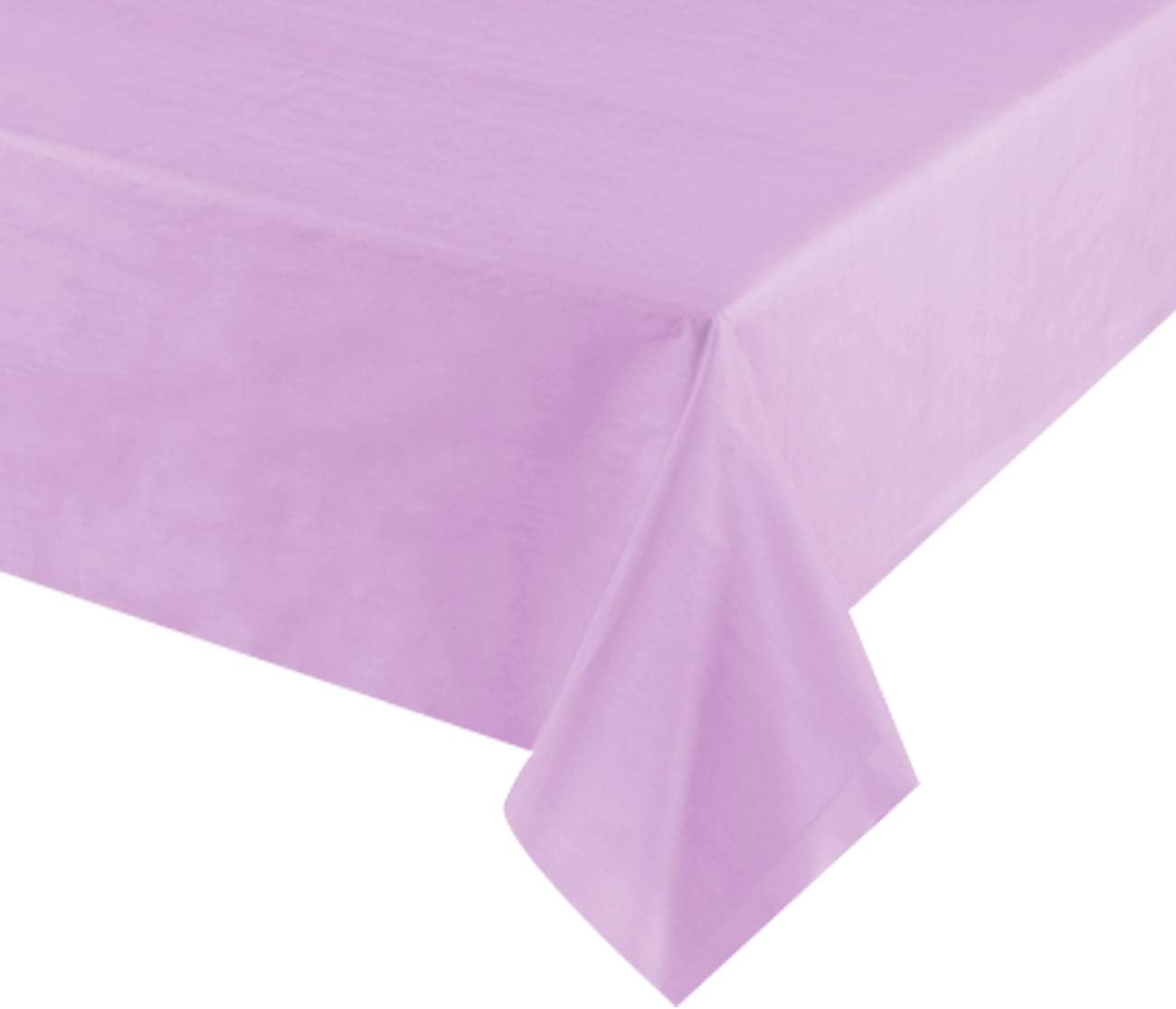 Plastic Tablecloths for Rectangle Tables, 12 Pack – Heavy Duty Party Table Cloths Disposable, Rectangular Table Covers, 54" x 108", Color- (Lavender)