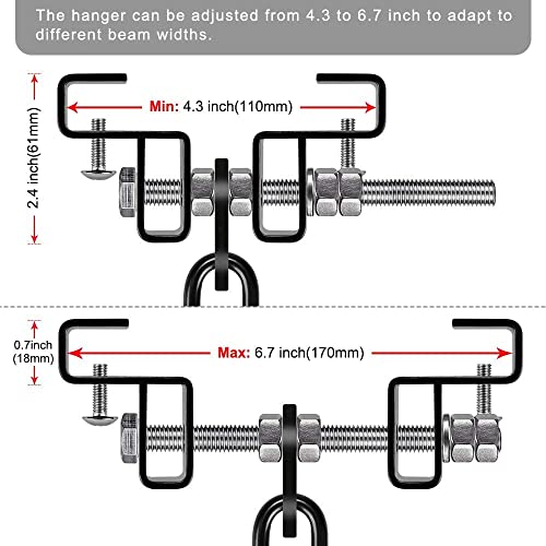 image for BeneLabel Punching Bag Hanger for Beam, Heavy Bag Mount, Heavy Duty Bo