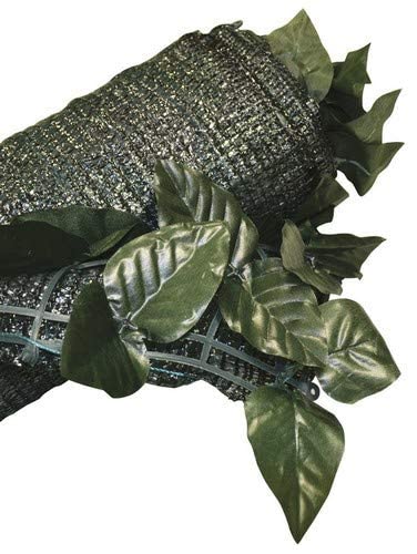 Recinzione Pvc Con Foglie Lauro E Rete Ombreggiante H100Xl300 Cm - 2