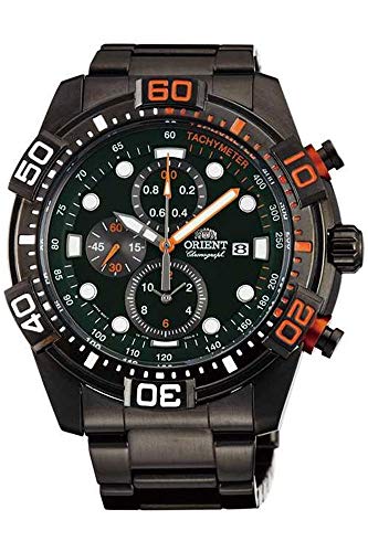 Orient Men's Chronograph Quartz Watch with Stainless Steel Strap FTT16001F0