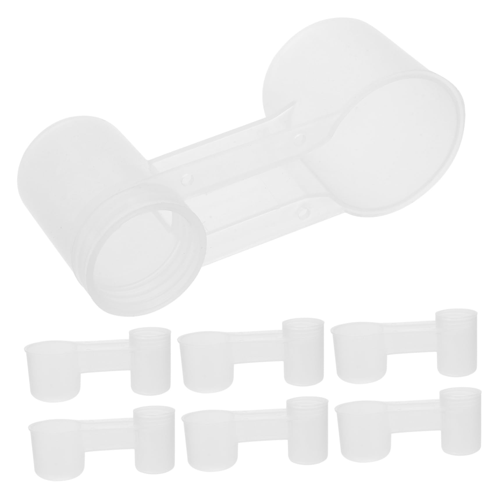ifundom Set Da 10 Pezzi Abbeveratoio Per Uccelli Automatico in Plastica, Bevitore Doppia Porta Per Piccioni e Pappagalli, Facile Da Pulire Per Casa, Negozi Di Animali e Zoo