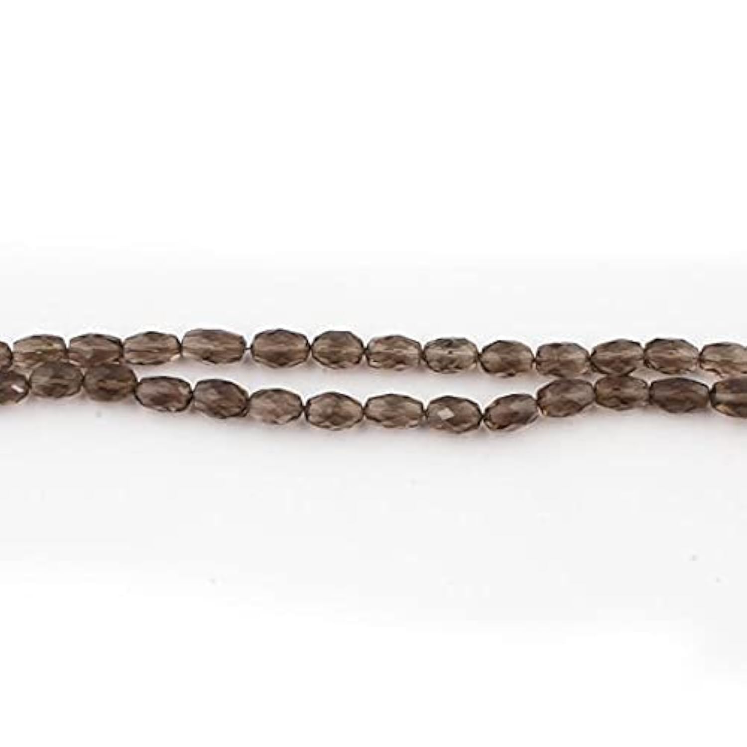 Quartz fumé facetté en briolettes ovales pour la création de bijoux artisanaux LKBEADS SB1452