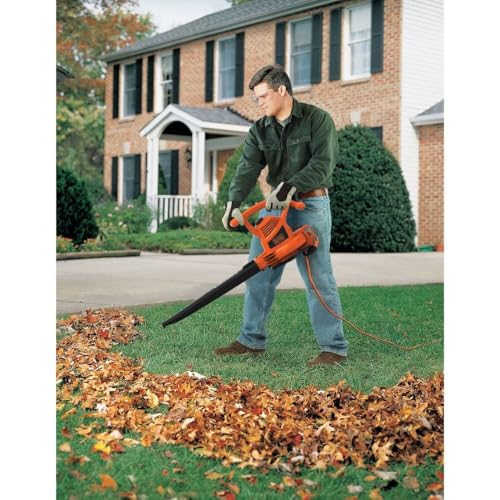 BLACK+DECKER Electric Leaf Blower, Leaf Vacuum and Leaf Mulcher, 3-in-1 300 CFM 210 MPH 12-Amp Handheld Lightweight Corded Electric Combo Kit (BV3100) by BLACK+DECKER - Image 8
