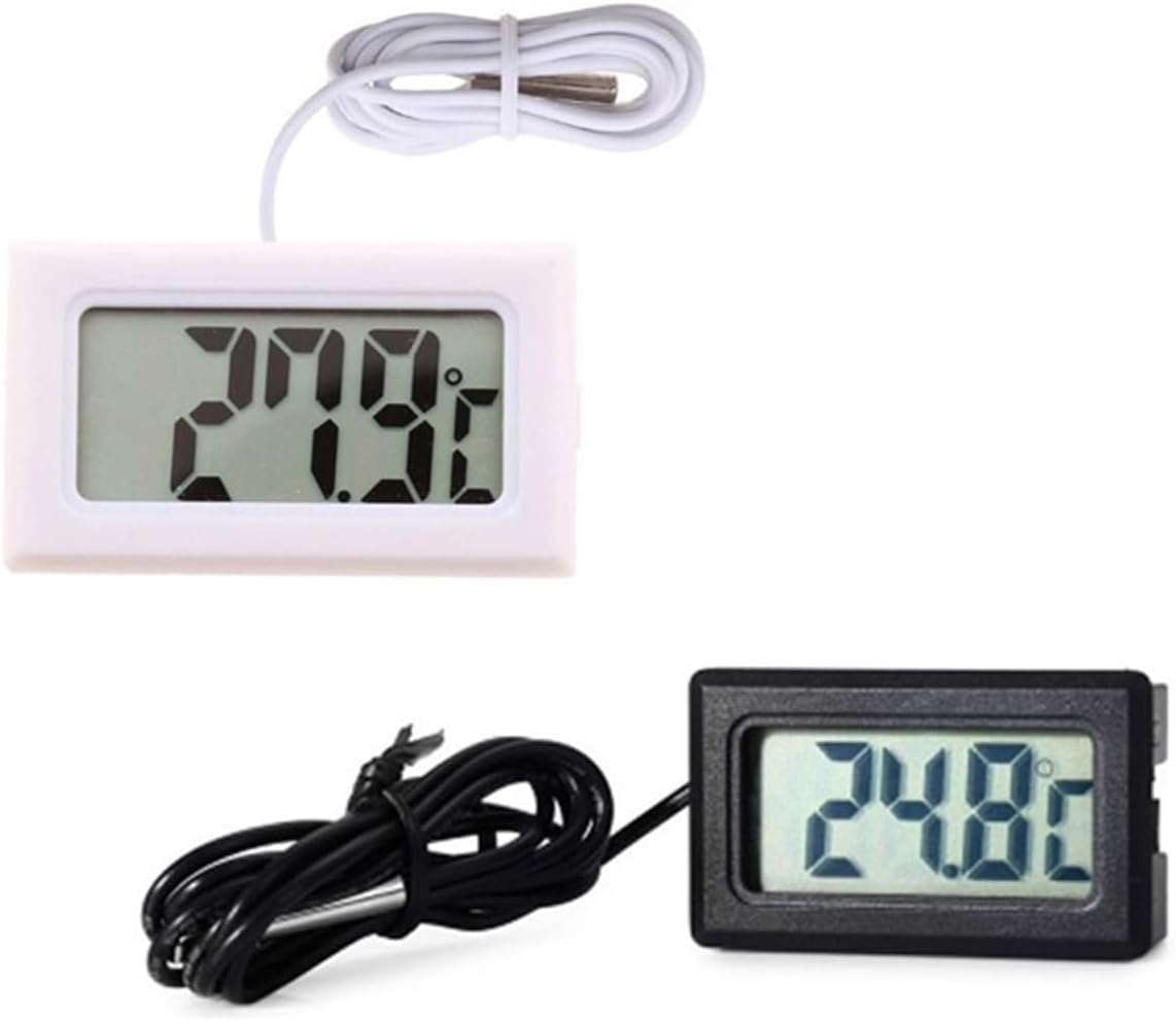 Mini Digital LCD Indoor Thermometer Hygrometer Meter with Waterproof Probe Humidity Meter Sensor for Aquarium Instruments Gauge,Set 1-50~1100
