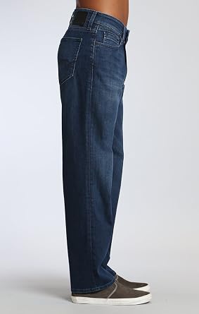 Mavi Men's Max Mid-Rise Wide Leg Jeans