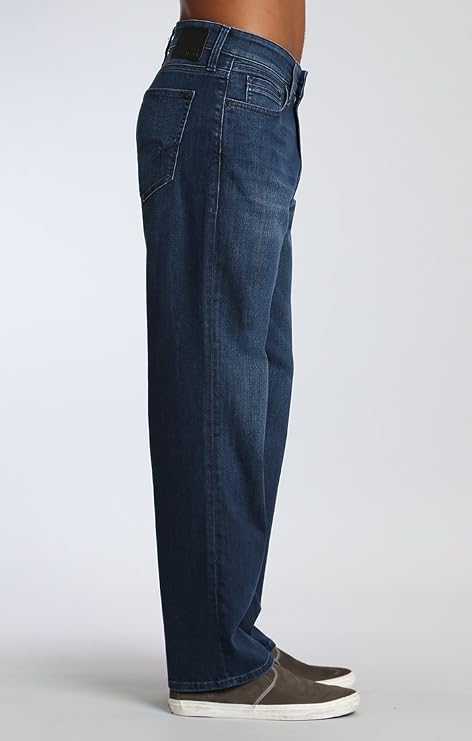 Mavi Men's Max Mid-Rise Wide Leg Jeans