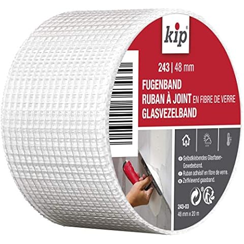 Cinta de sellado de fibra de vidrio Kip Tape 243-03 autoadhesiva para encolar juntas Cover