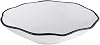 Santa Barbara Design Studio Table Sugar Ceramic Serving Bowl, Small, White & Black