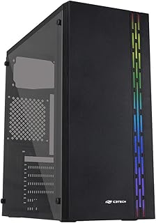 Gabinete C3Tech Gaming MT-G230BK preto com Janela Lateral Acrílico