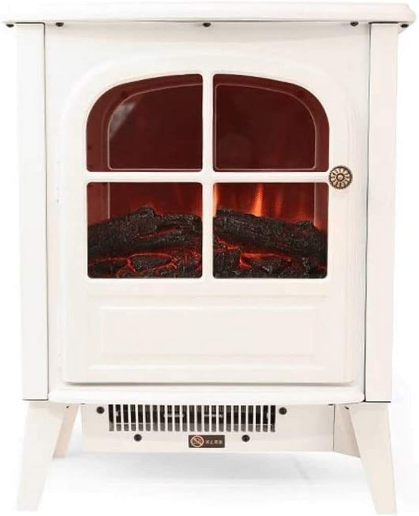Electric Fireplace Wall Mounted Electric Stove Fireplaces Electric Fireplace Heater1800W Electric Fireplace Fire Wood Wood Burning Effect Flame Heating Stove Porta