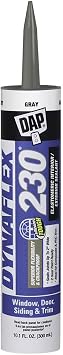 DAP Dynaflex 230 Premium Elastomeric Sealant, Aluminum Gray, 10.1 Oz 7079818286