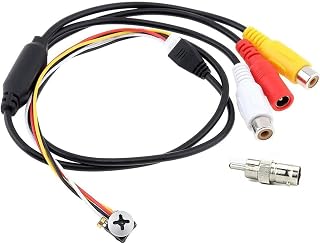 CCTV Micro cámara HD 1000TVL 3.6mm 90degree pequeña cámara portátil con cable 12x12mm