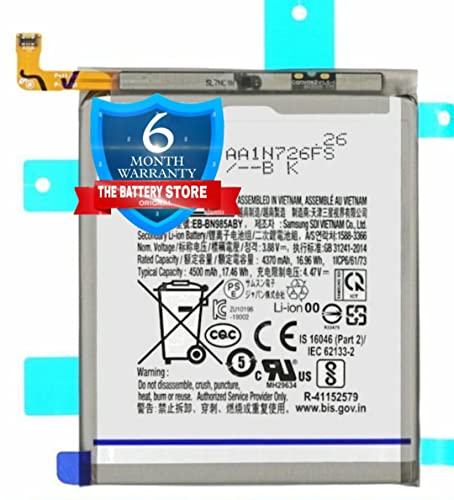 Image of THE BATTERY STORE Original Battery for Samsung Galaxy Note 20 Ultra 5G SM-N985F SM-N986F SM-N986B Model: EB-BN985ABY with 6 Months Warranty and high capacity battery backup (FOR SAMSUNG NOTE 20 ULTRA)