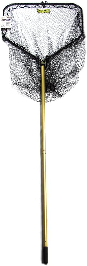 TS116Y Tournament Series Precision Muskie Landing Net - Hoop 36"X38", Length 116",Gold/Black