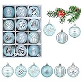 🎄【Diseño único】La estructura y la superficie mate brillante de estas bolas de árbol de Navidad atrapan las luces del árbol de Navidad y hacen que todo el árbol de Navidad sea un punto culminante absoluto de Navidad.
