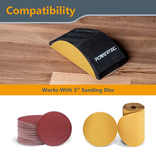 image for POWERTEC Hand Sanding Block Woodworking EVA foam Sanding Tool for Use 