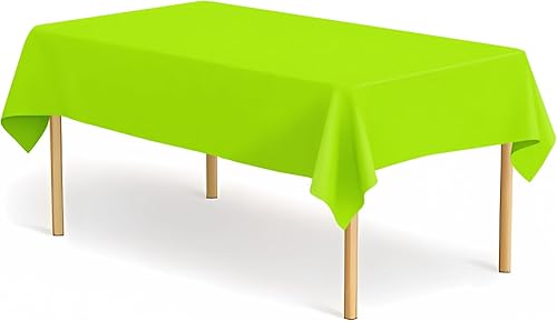 Vista 34 de Paquete de 4 manteles de plástico a cuadros negros y blancos para fiestas, desechables, de 54 x 108 pulgadas, impermeables, rectangulares