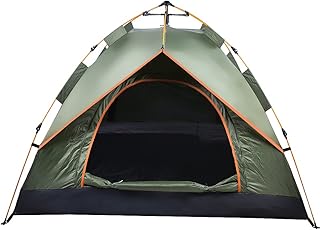 Barraca de acampamento, barraca de família para 4 pessoas, barraca de dupla camada anti-uv à prova d'água à prova de vento, barraca de cabine leve ao ar livre inclui bolsa de transporte para acampamen