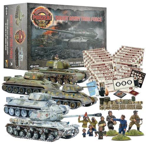 Set Figuras Miniaturas Tanques Soviéticos 1/56 miniatura 1