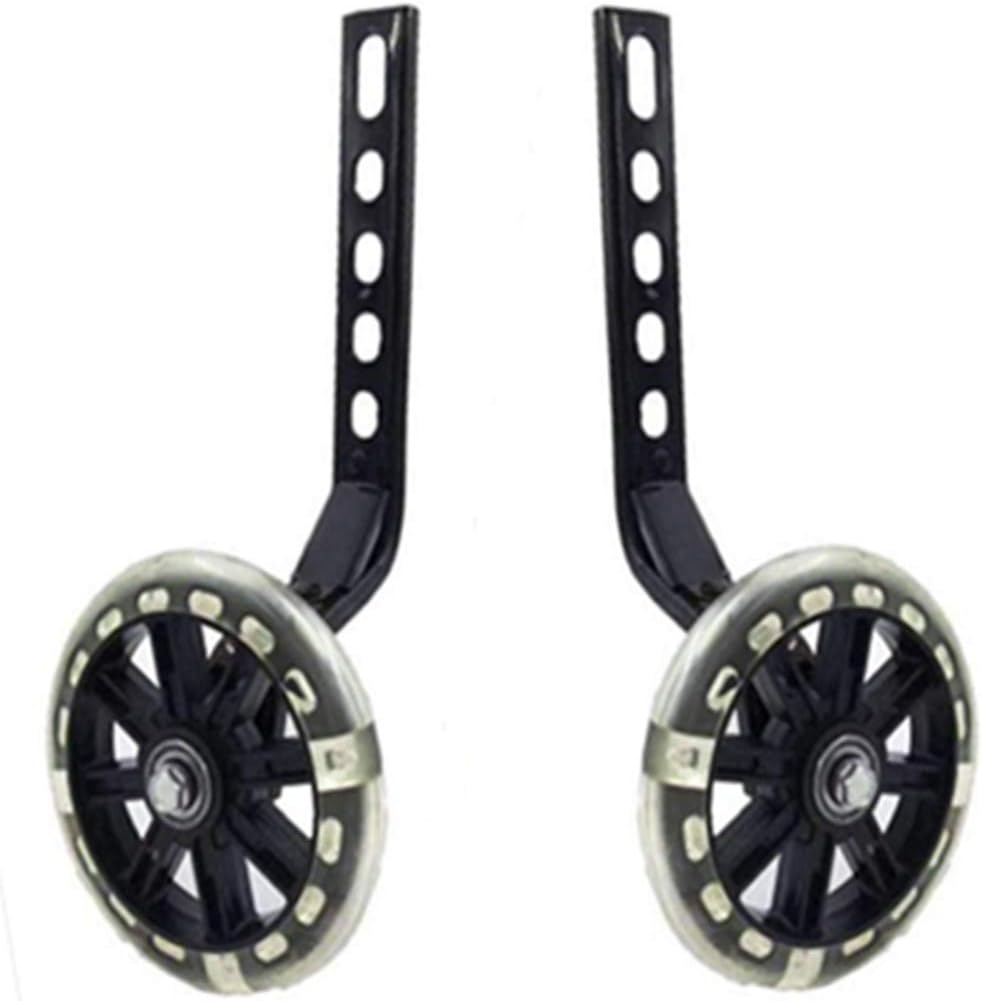 YJIA a Pair of Bicycle Mute Training Wheels for 12 14 16 18 20 inch Single Speed Bicycle stabilizer (Black) : Sports & Outdoors