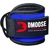 DMoose Fitness 1(pc) Fußschlaufen Kabelzug mit D-Ring gepolstert für Kickbacks, Gesäß- und Beintraining, Knöchelschlaufen zur Verbesserung der Bauchmuskulatur, Fußschlaufen für Damen und Herren