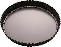 Forma Assadeira Redonda Antiaderente para Bolo ou Torta com Fundo Removível 26X3 cm
