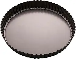 Forma Assadeira Redonda Antiaderente para Bolo ou Torta com Fundo Removível 26X3 cm